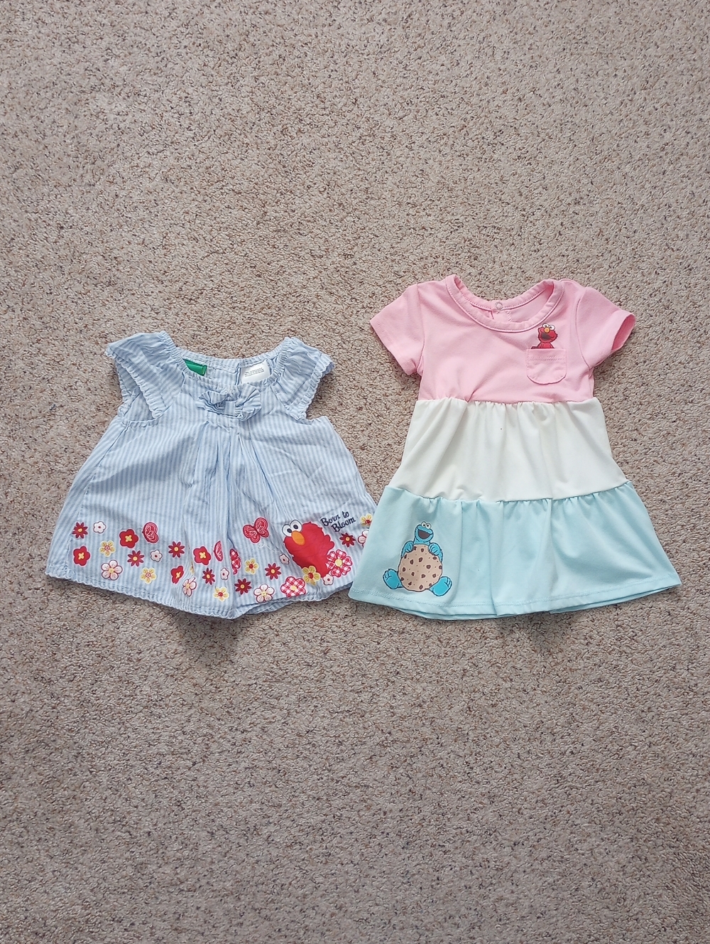Sesame Street Elmo Shirt & Cookie Monster Dress